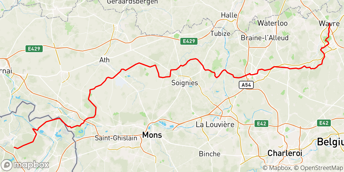 GR 121. 161km en 1263D+ hoogtemeters in Wavre